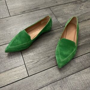 M Gemi Green Suede Women's Loafers size 37